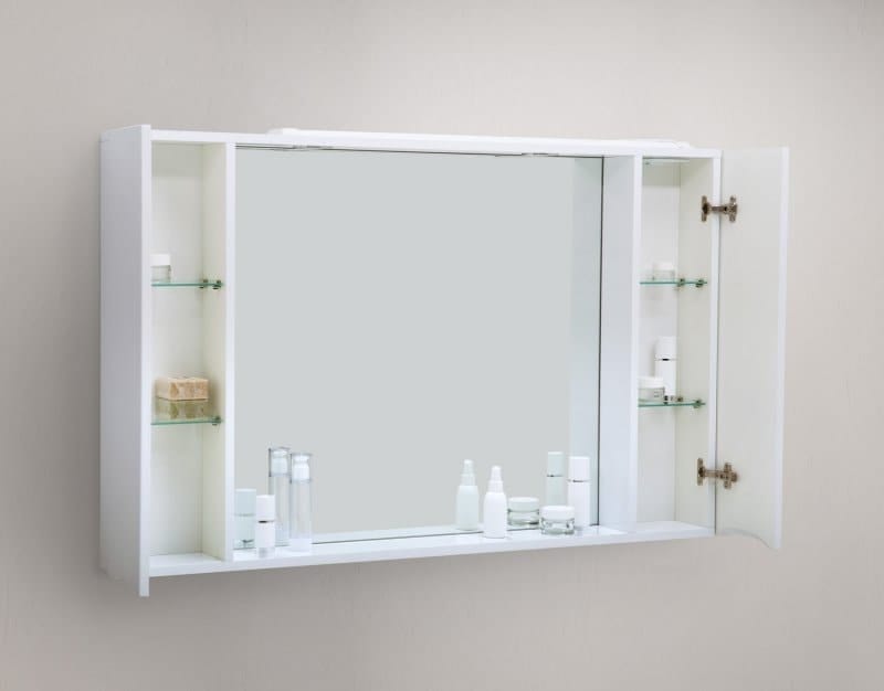 Зеркальный шкаф с подсветкой BelBagno MARINO-SPC-1000/750-2A-BL-P