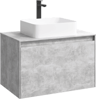 Тумба под раковину без фасада AQWELLA 5 Stars Mobi 80 MOB0108BS бетон светлый