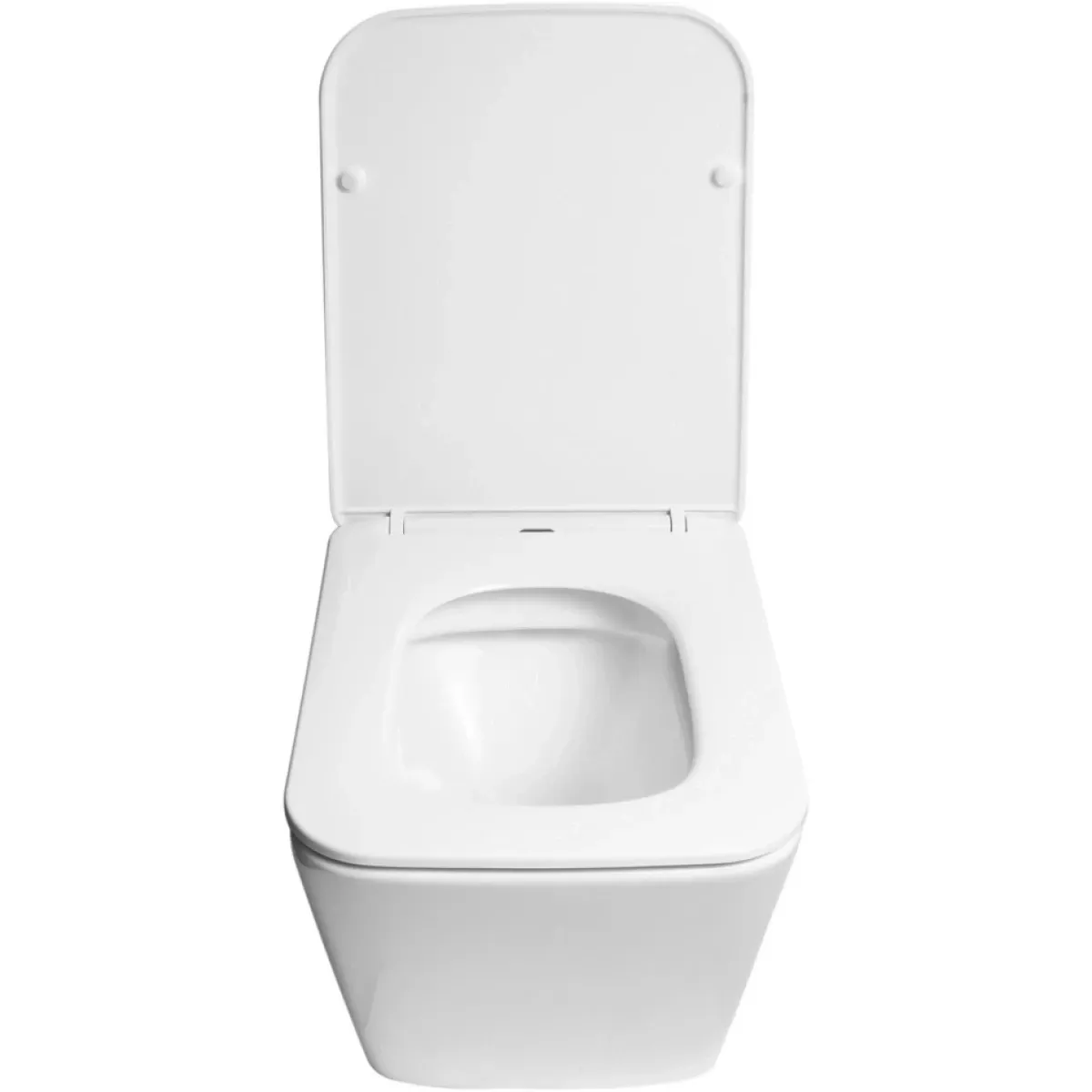 Унитаз подвесной SantiLine SL-5004 безободковый, с сиденьем микролифт, белый