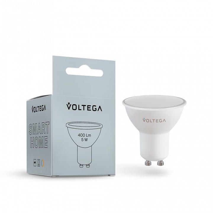 Лампа светодиодная с управлением через Wi-Fi Voltega Умные лампы (Wi-Fi) GU10 5Вт 2700-6500K 2425