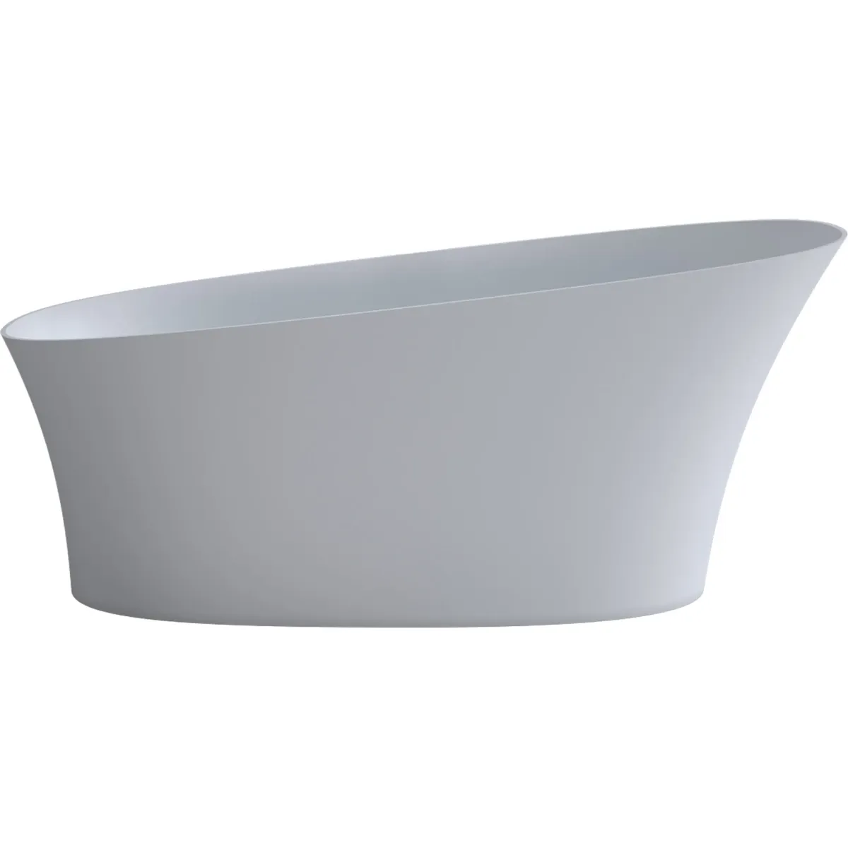 Ванна из литьевого мрамора Timo Kiara Solid Surface KIARA1500 150x76 см, отдельностоящая, белый матовый