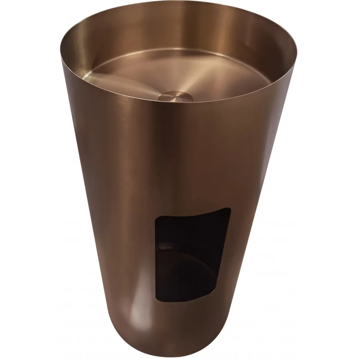 Раковина Abber Wasser Kreis AF2414MRG 40x40 см, напольная, розовое золото матовый