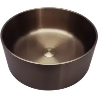 Раковина-чаша Abber Wasser Kreis AF2407MRG 39,6x39,6 см, накладная, розовое золото матовый