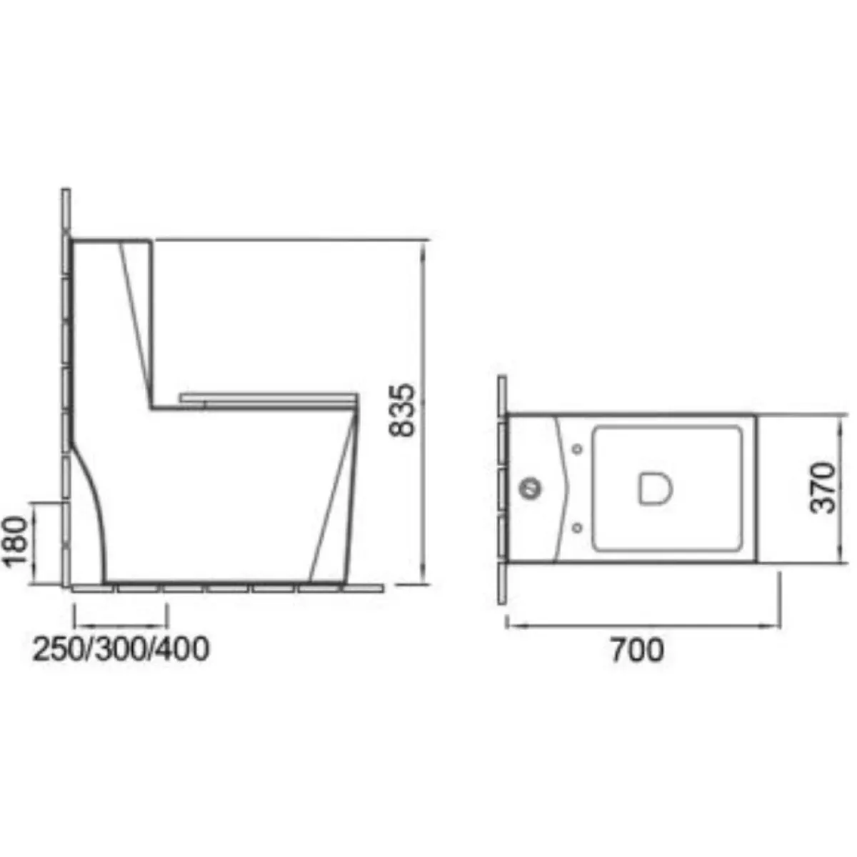 Унитаз-компакт SantiLine SL-5013 безободковый, с сиденьем микролифт, белый