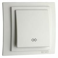 Выключатель перекрестный одноклавишный без рамки Mono Electric Despina / Larissa 500-001925-112