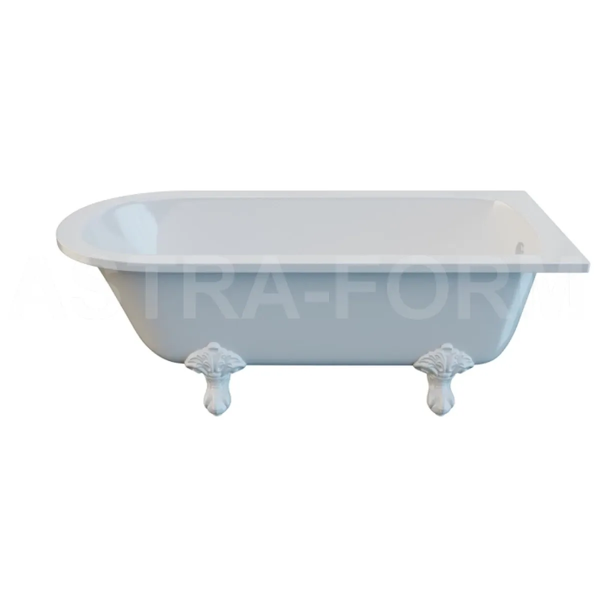 Ванна из литьевого мрамора Astra-Form Ретро 01010006 170x75 см, отдельностоящая, белый