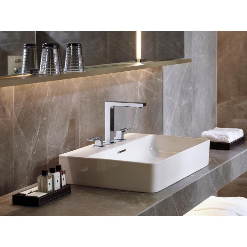 Смеситель для раковины hansgrohe Metropol 160 74515000 на 3 отверстия со сливным со сливным клапаном Push-Open