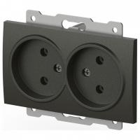 Розетка двойная без заземления без рамки Elbi Eleсtriс Zena Vega 609-011100-908