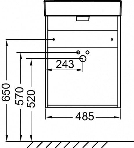 Тумба под раковину Jacob Delafon Odeon Rive Gauche EB2581G-R9-E10