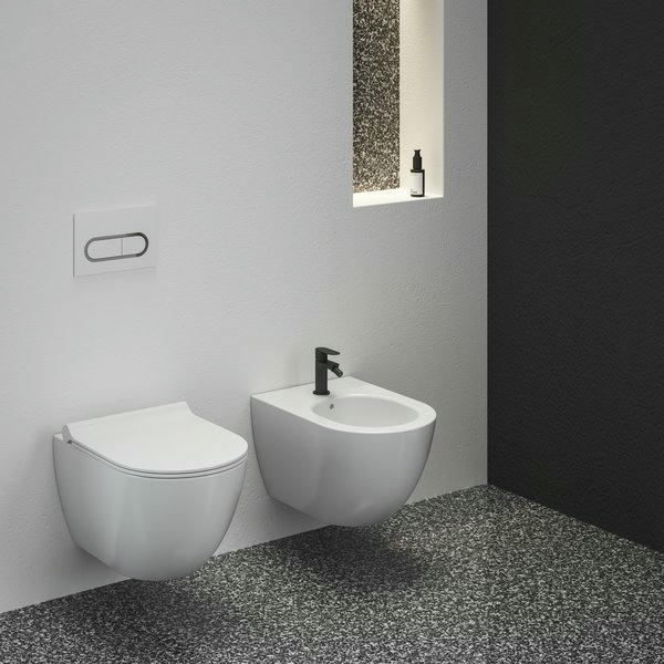 Смеситель для биде Ravak Eleganta X070295 черный матовый