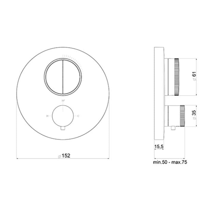 Смеситель для душа Almar Core E176632.CR