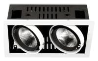 Встраиваемый светильник Ambrella Light T T812 BK/CH 2*12W 4200K