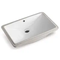 Раковина CeramaLux 540F 62x40 см, встраиваемая снизу, белый