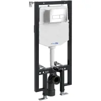 Инсталляция для унитаза WasserKRAFT Vils 56 56TLT.010.ME.CH03 с кнопкой смыва, хром