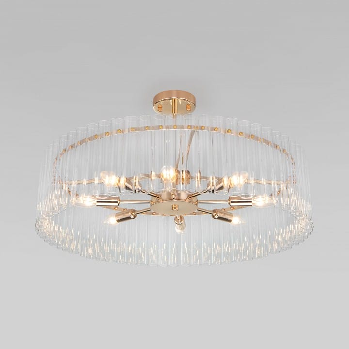 Люстра на штанге Bogate's Flamel 373/8 Smart золото