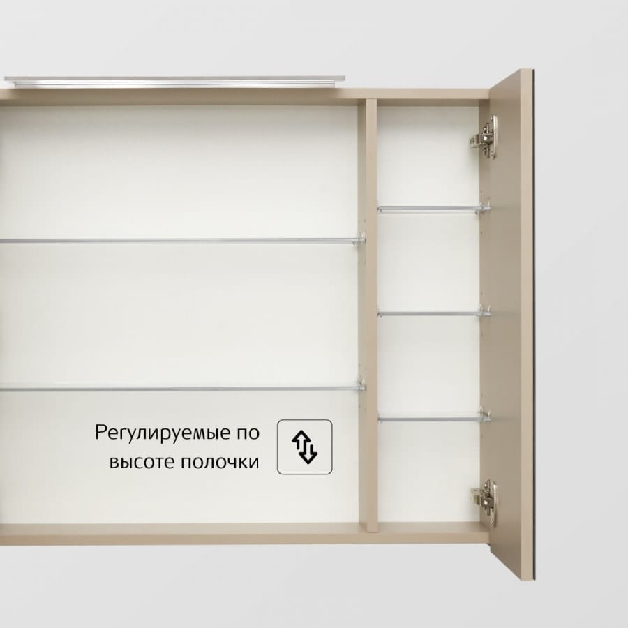 Зеркальный шкаф Roca Oleta 80 A857647515 капучино