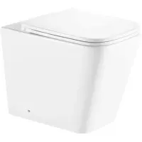 Приставной безободковый унитаз с сиденьем микролифт GID TRS-264