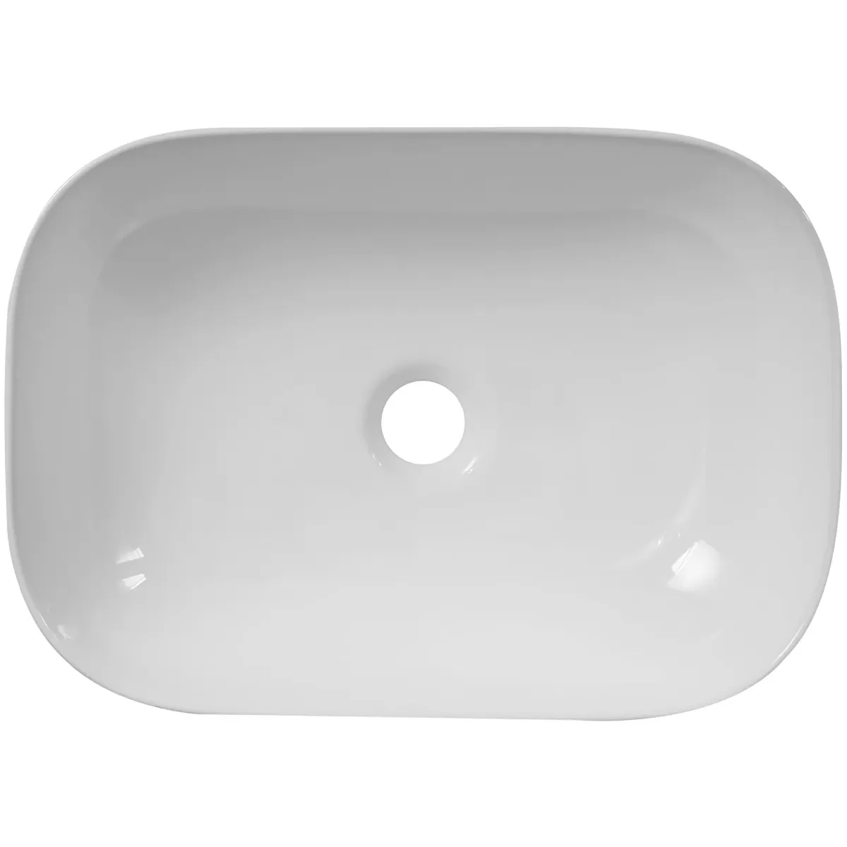 Раковина-чаша Oliveeka 9387B 45,5x32,5 см, накладная, белый