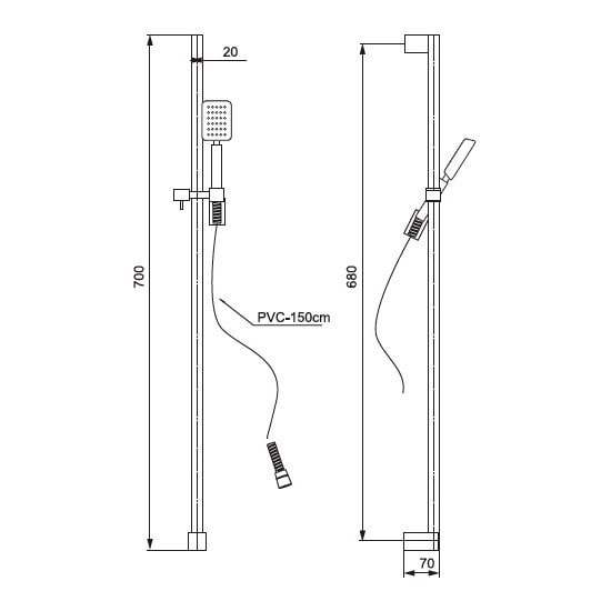 Душевой набор Paini Genova GNCR121