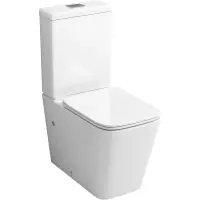 Унитаз-компакт Grossman GR-4445SQ безободковый, торнадо, с сиденьем микролифт, белый