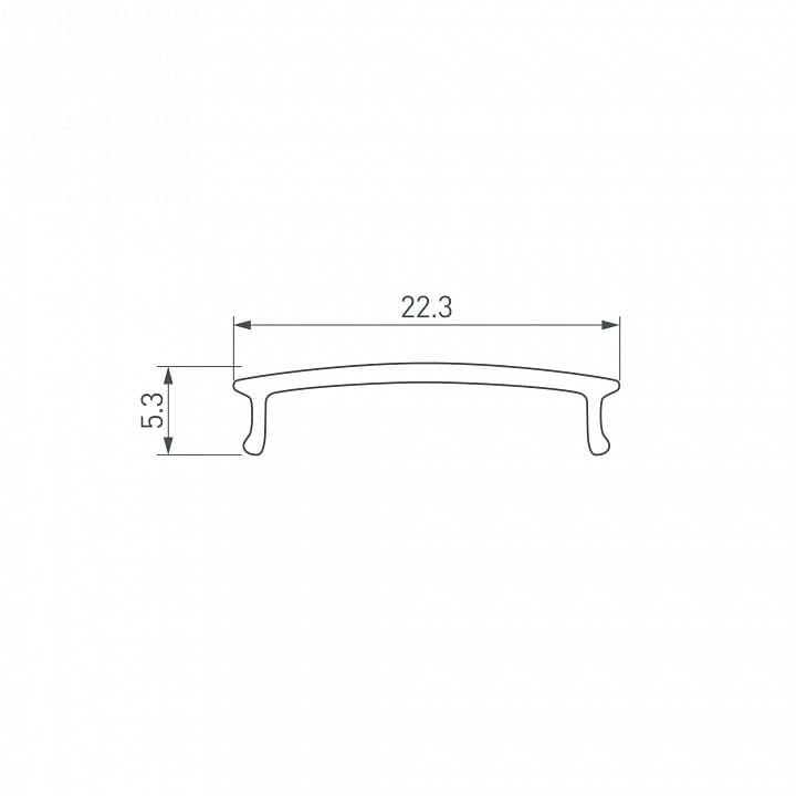 Рассеиватель Arlight ARH-WIDE 062384