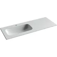 Раковина Ceramica Nova Grace CN7020 121x45,7 см L, накладная, белый
