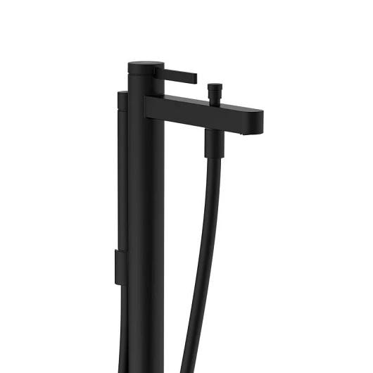 Смеситель для ванны напольный hansgrohe Finoris 76445670 матовый черный