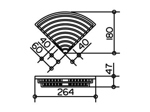 Мыльница-сетка угловая Keuco 24944010000 18x4,7 см хром