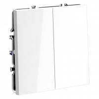 Выключатель проходной двухклавишный без рамки Voltum S70 VLS020301