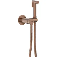 Гигиенический душ WasserKRAFT Rhein 9938BRG со смесителем, розовое золото матовый
