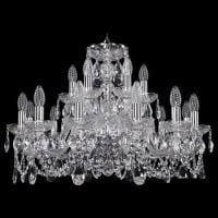 Подвесная люстра Bohemia Ivele Crystal 1402 1402/12+6/240/Ni