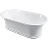 Ванна из литьевого мрамора Belux Сиртаки 4810924268129 174,7x89,7 см, отдельностоящая, белый