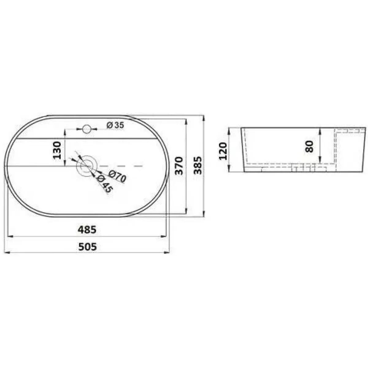 Раковина-чаша CeramaLux 78239XMP-3 50,5x38,5 см, накладная, розовый матовый