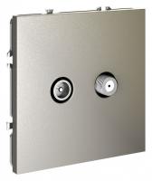 ТВ-розетка и SAT-розетка оконечная без рамки Voltum S70 VLS060404