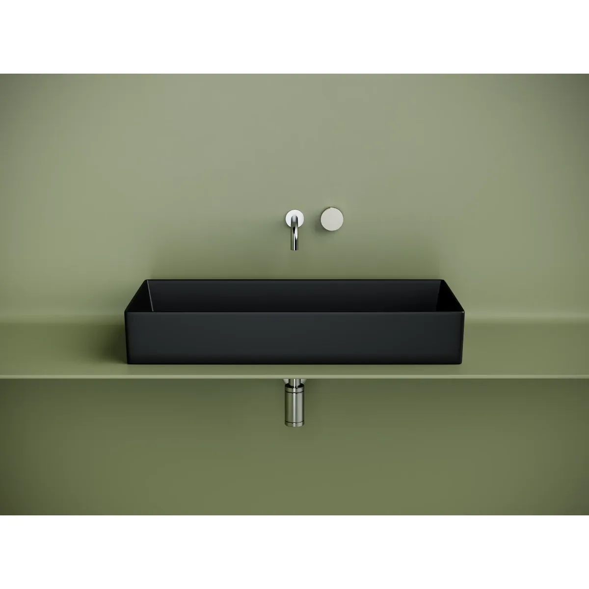 Раковина-чаша Ceramica Nova Element CN6072MB 80,1x36 см, накладная, черный матовый