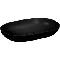 Раковина-чаша CeramaLux 78327MB 81x41 см, накладная, черный матовый