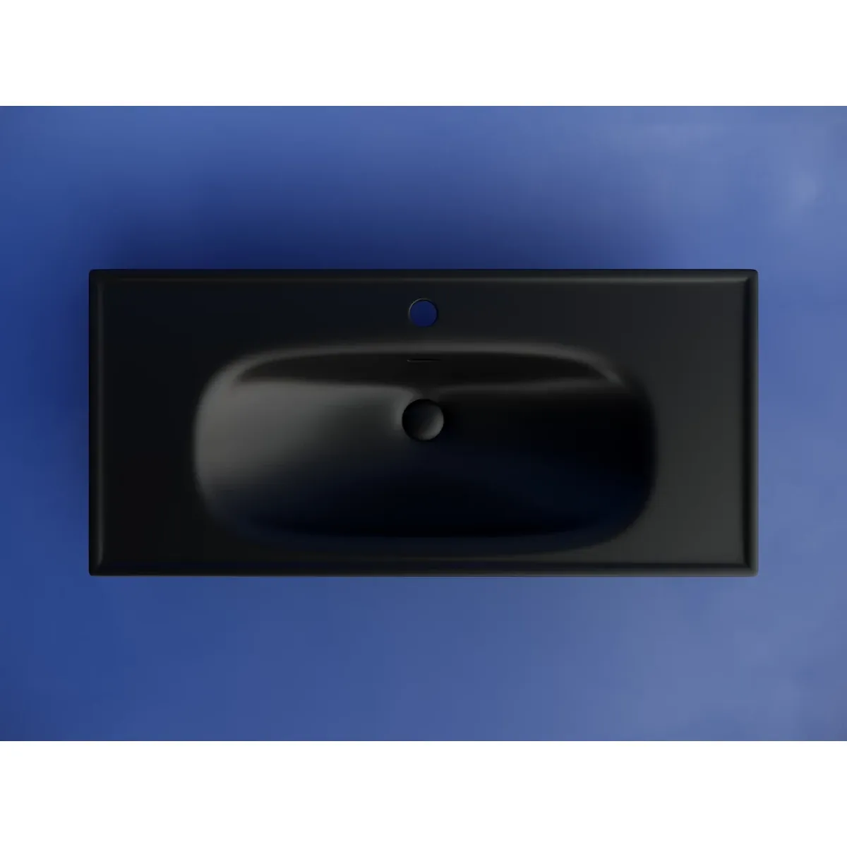 Раковина Ceramica Nova Sabo CN13003MB 100,5x46 см, накладная, черный матовый