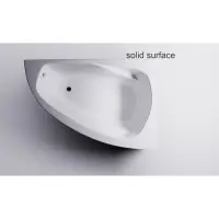 Ванна из литьевого мрамора Astra-Form Тиора Solid Surface 01010085 154,5x105 см R, угловая, белый матовый
