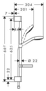 Душевой гарнитур hansgrohe CROMA SELECT E VARIO 26586400
