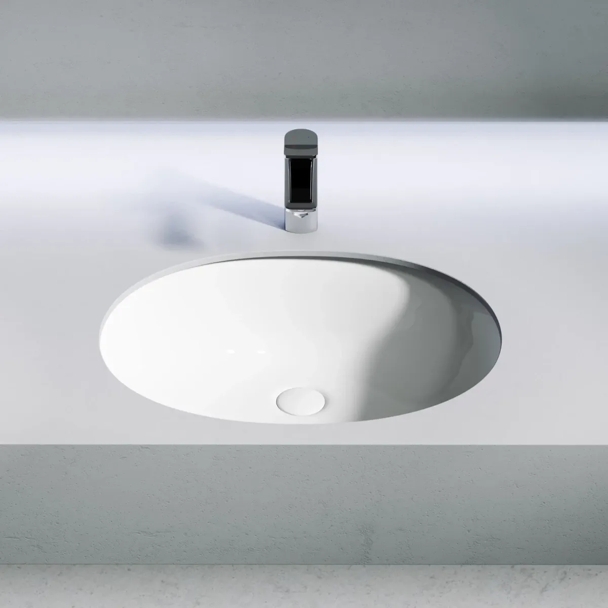 Раковина Ceramica Nova Element CN6076 56,7x42,8 см, встраиваемая снизу, белый