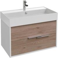 Тумба под раковину Jacob Delafon Vivienne 80 EB1667-J5-E75 белый блестящий/дуб давос натуральный