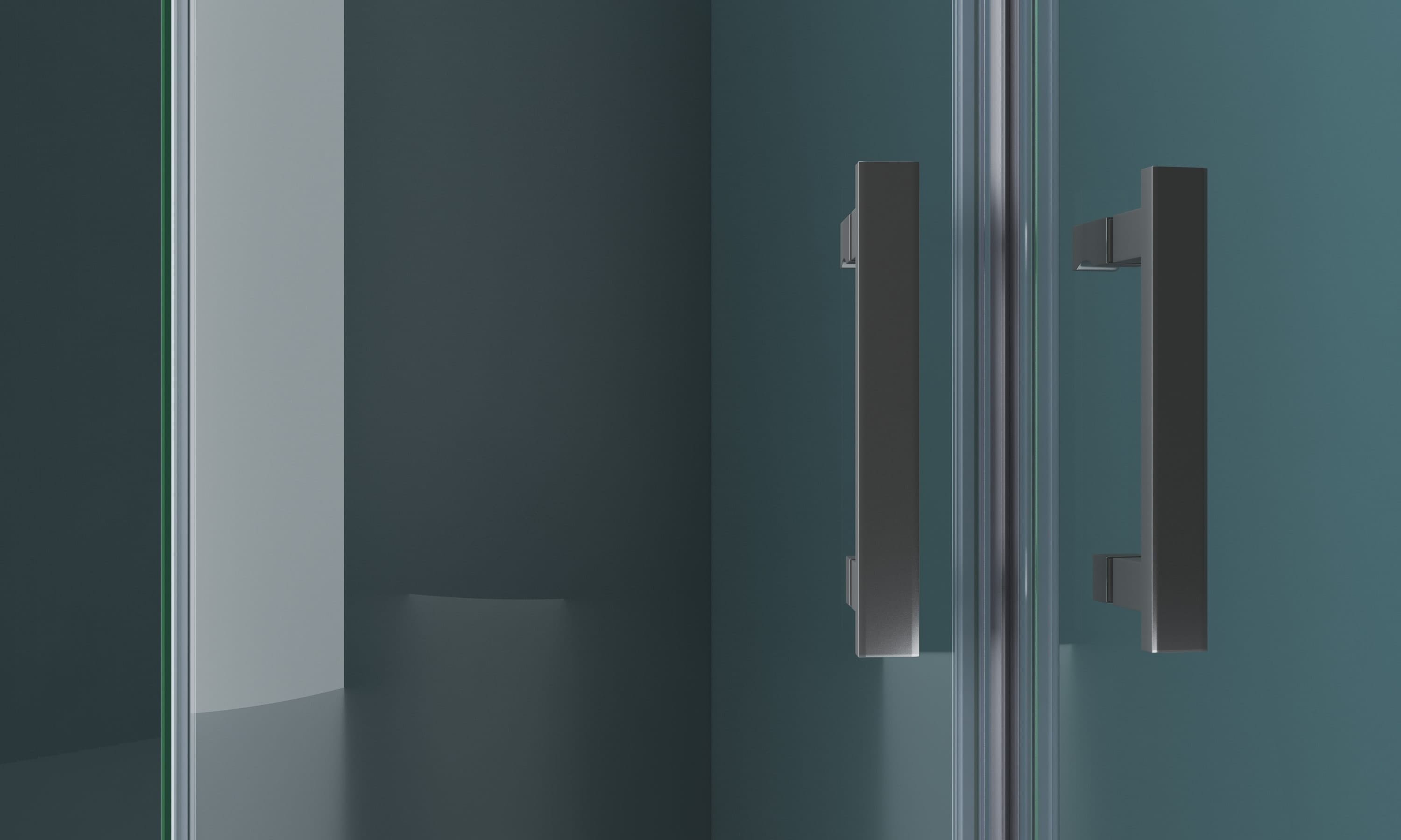 Душевой уголок BelBagno KRAFT-R-2-100-C-Cr