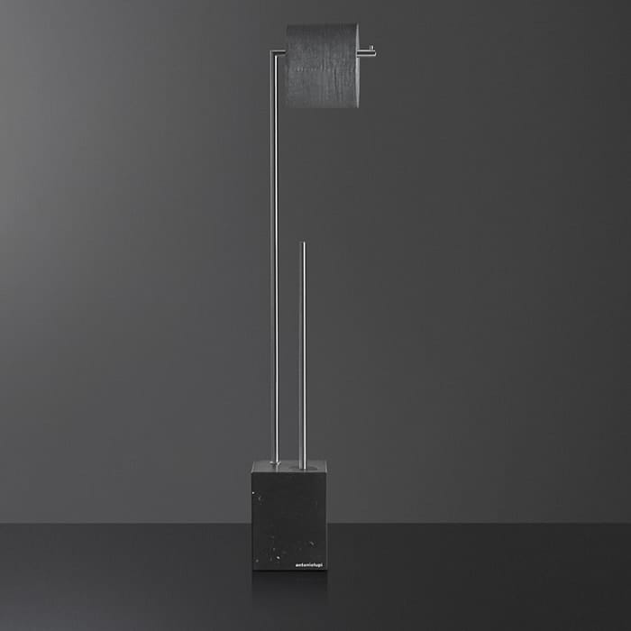 Стойка для ванной Antonio Lupi Biviocombi BIVIOCOMBI1.8/steel.nero marquinia сталь//черная марквиния