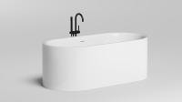 Ванна из искусственного камня Salini Perla 170x80 1049201M белая матовая