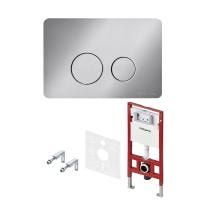 Инсталляция для унитаза TECE TECEspring SL S955302 с клавишей смыва сатин