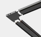 Соединитель угловой L-образный для треков накладных Italline IT09 IT09-9029 black