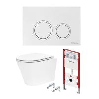 Комплект унитаз с инсталляцией TECE TECEspring R K955103WCK белый