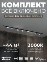 Комплект трековый Hesby Lighting Skylite №14 HSBL_kompl_S014_NI3B3K