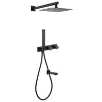 Душевой комплект Abber Rund AF8717B черный матовый