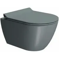 Унитаз подвесной GSI Pura 881604 безободковый, торнадо, агава матовый